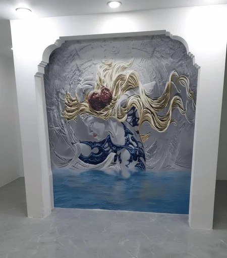 Çayırova 3D Tekstil Poster Duvar Kaplama Örneği