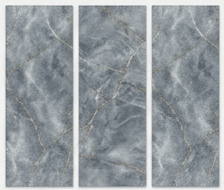 Grey Blue Gold Vein PVC Panel
